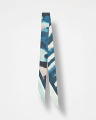 Chico's Skylight Double-Sided Skinny Scarf TEAL SHADOW