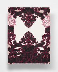Chico's Maude Medallion Oblong Scarf BLACK