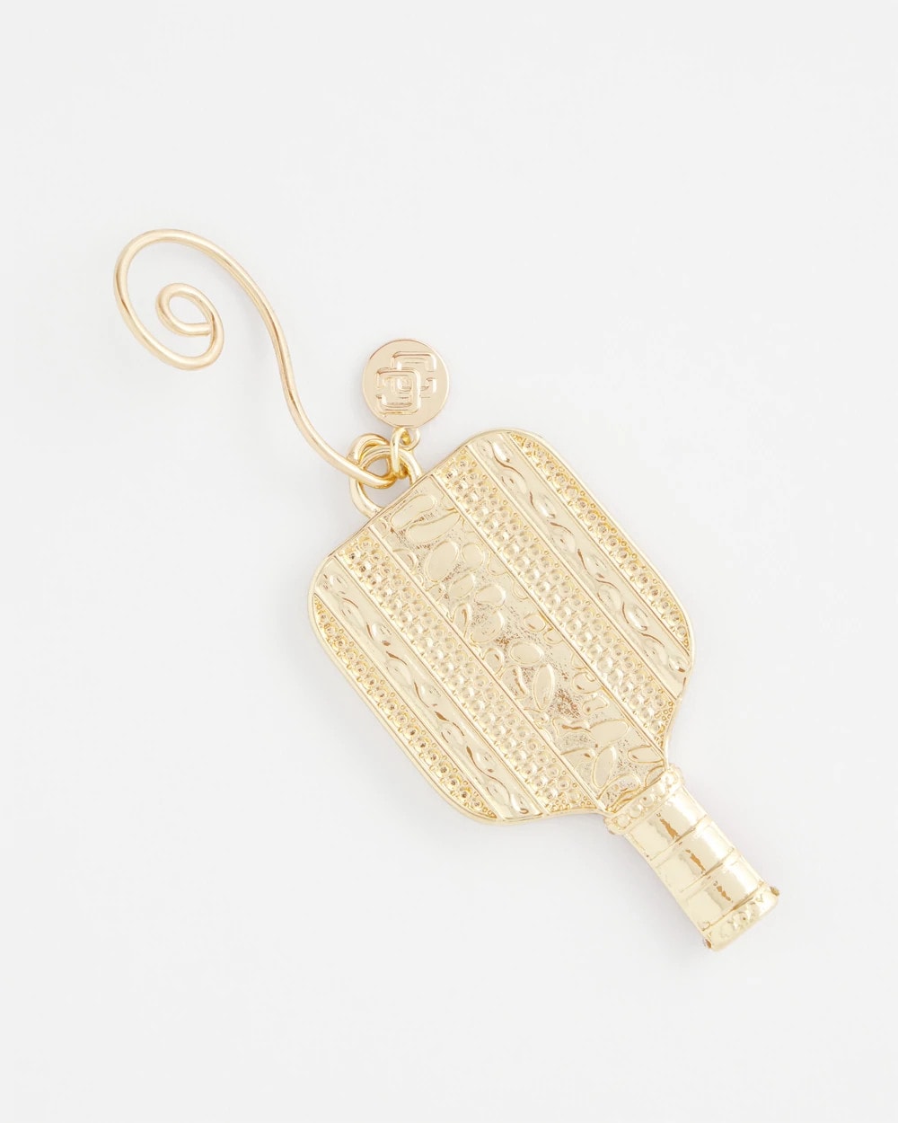 Chico's Pickleball Ornament GOLD