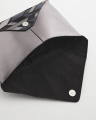 Chico's Embellished Envelope Clutch METALLIC