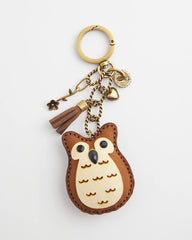 Chico's Owl Bag Charm BROWN