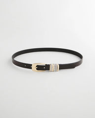 Chico's Mixed Metal Trouser Belt BLACK