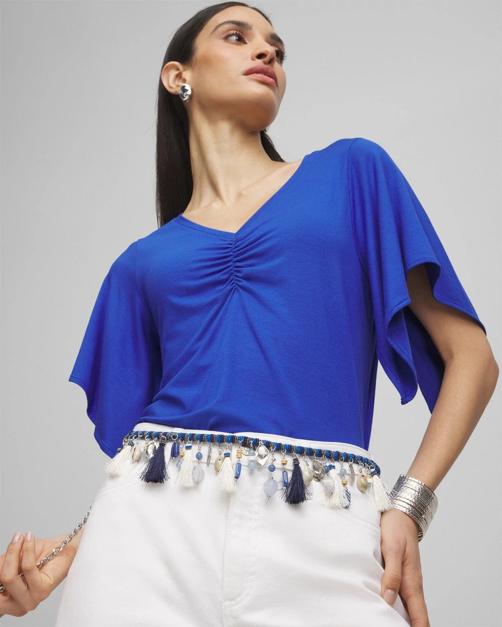Chico's Ocean Motif Chain Belt MULTI