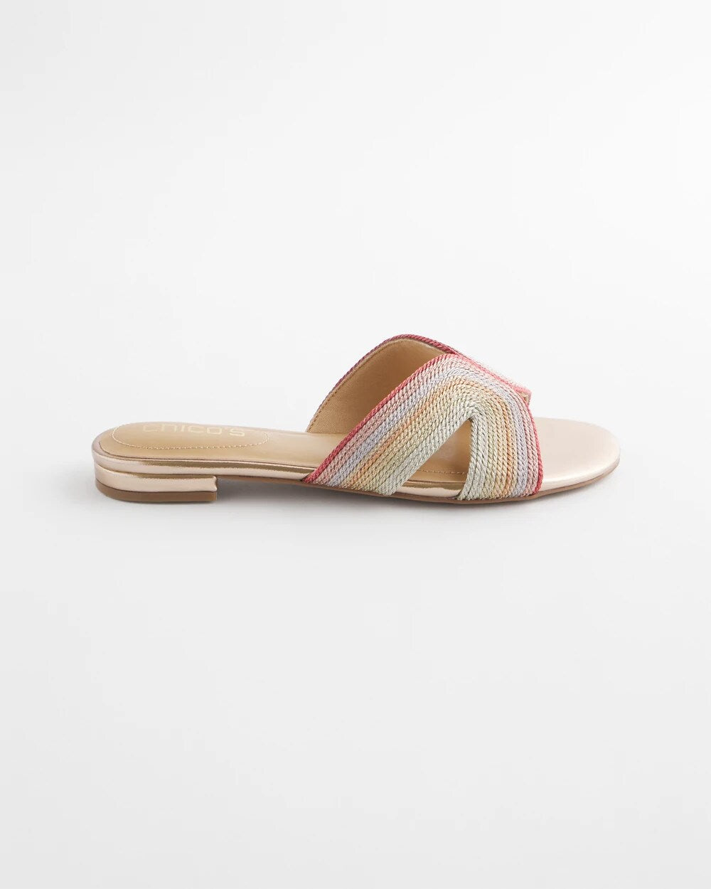 Chico's Palma Slide Sandals METALLIC MULTI