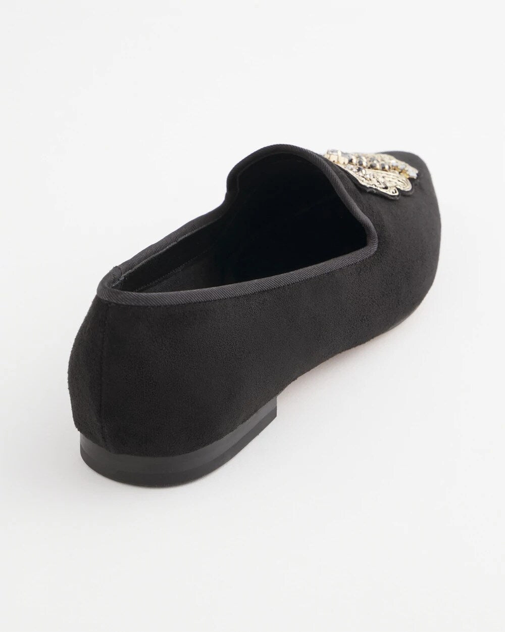 Chico's Black Microsuede Loafers BLACK