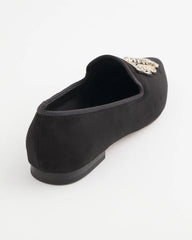 Chico's Black Microsuede Loafers BLACK