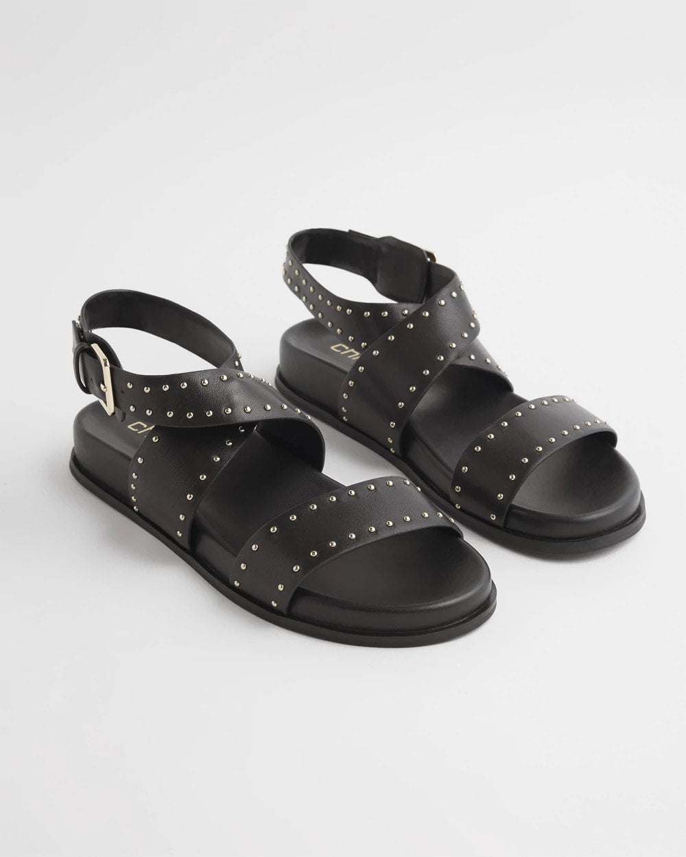 Chico's Black Leather Sandals BLACK