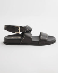 Chico's Black Leather Sandals BLACK