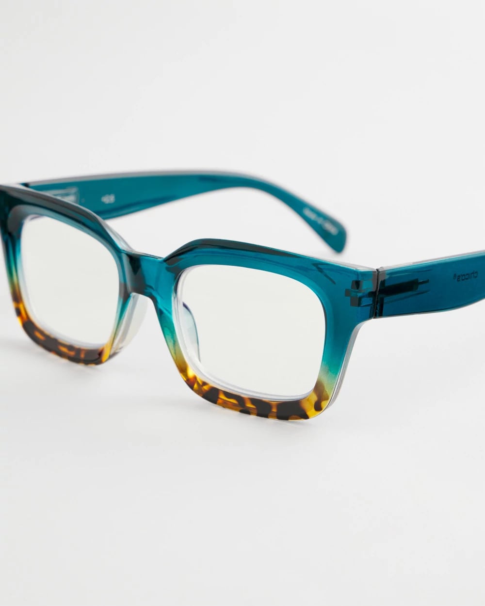 Chico's Blue Tortoise Crystal Fade Readers TORT