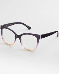 Chico's Cat Eye Colorblock Readers PURPLE
