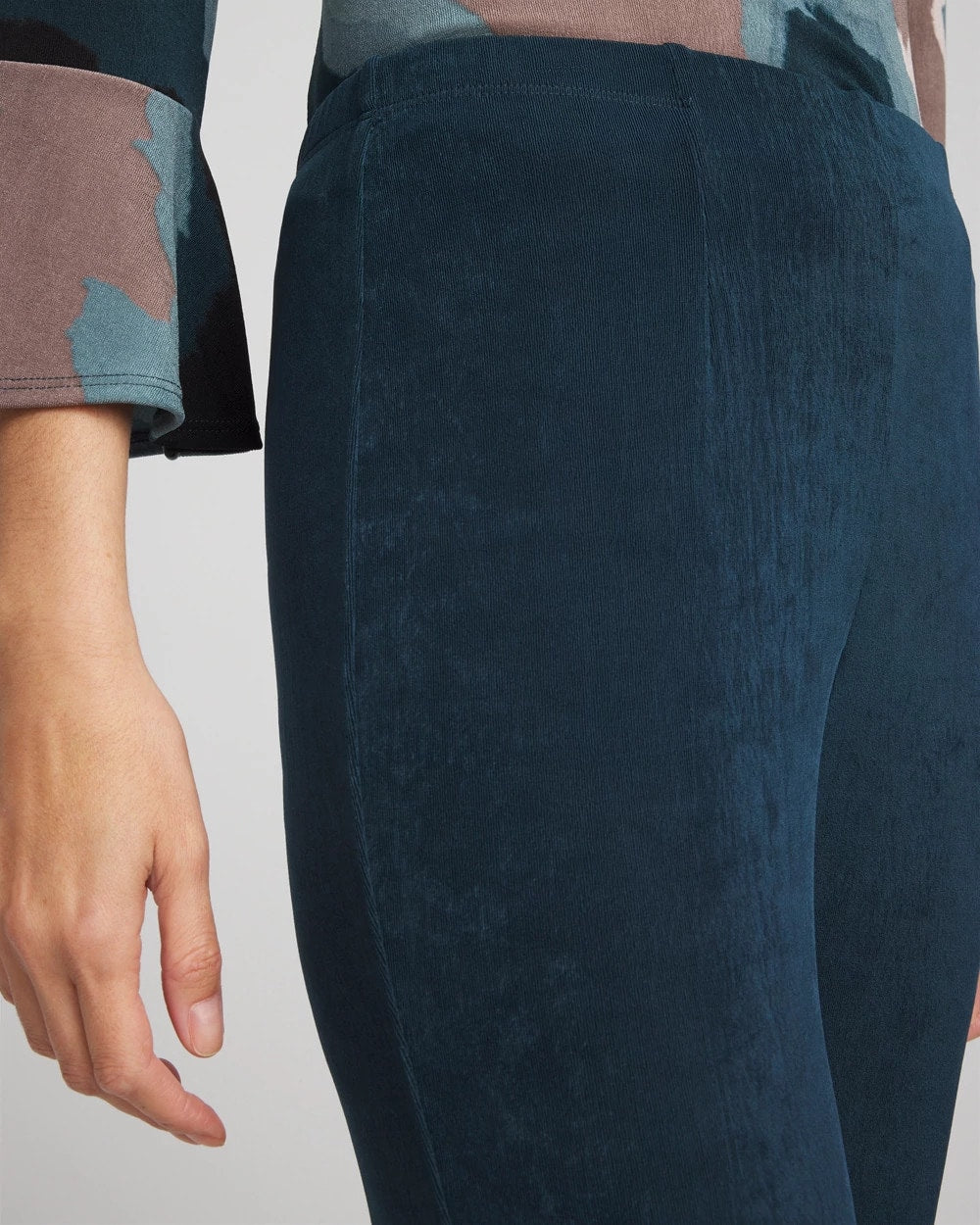 Chico's Petite Travelers™ No Tummy Pants TEAL SHADOW