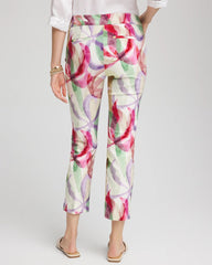 Chico's Petite Brigitte™ Slub Slim Cropped Pants ECRU