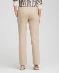 Chico's Petite Juliet Straight Ankle Pants TAUPE HEATHER