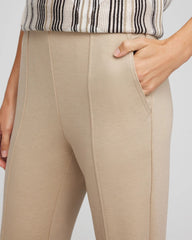 Chico's Petite Juliet Straight Ankle Pants TAUPE HEATHER