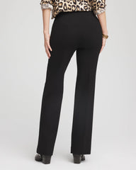 Chico's Petite Juliet Full-Length Ponte Pants BLACK