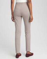 Chico's Petite Juliet Slim Trim Detail Ankle Pants ROCKY MOUNTAIN