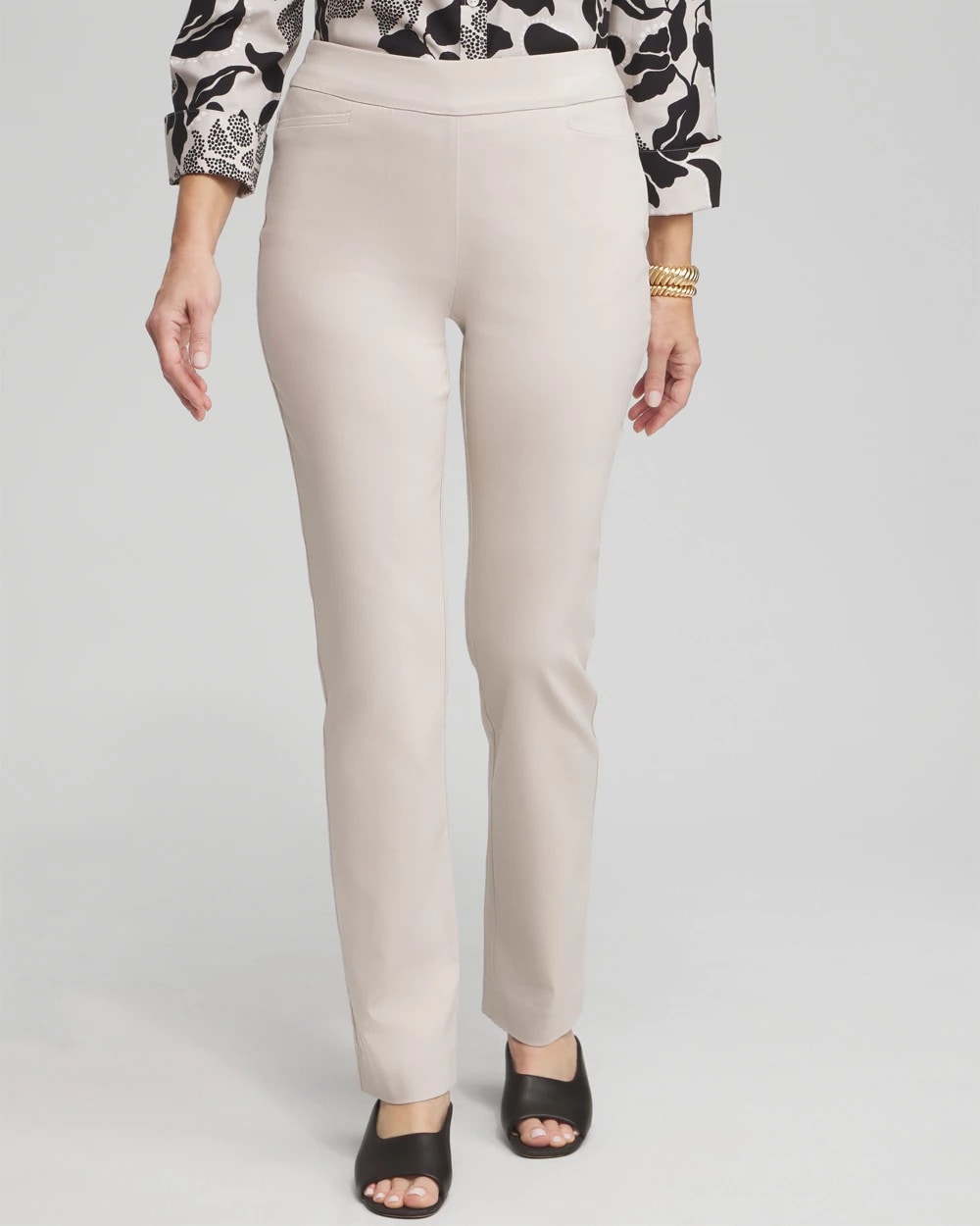 Chico's Petite Brigitte™ Slim Pull-On Pants SMOKEY TAUPE