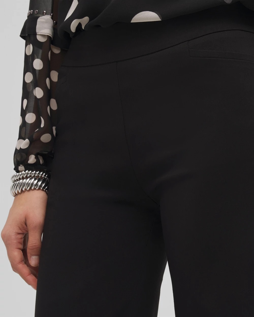 Chico's Brigitte™ Slim Wide-Leg Pants BLACK