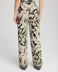 Chico's Petite Travelers™ Island-Motif Palazzo Pants SALTED LIME