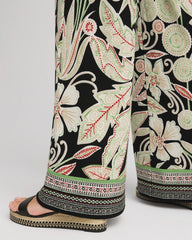 Chico's Petite Travelers™ Island-Motif Palazzo Pants SALTED LIME