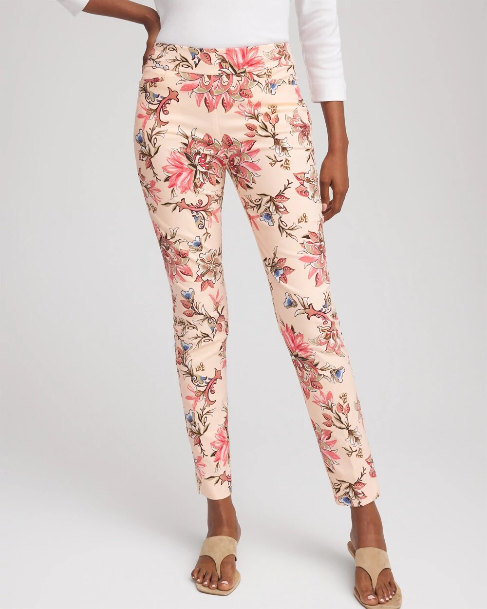 Chico's Petite Brigitte™ Pull-On Slim Ankle Pants BLUSHED