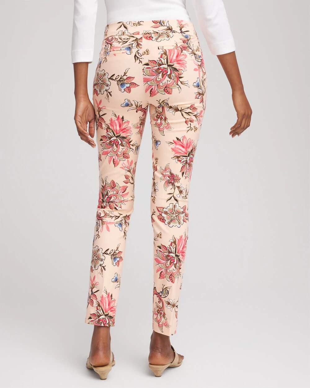 Chico's Petite Brigitte™ Pull-On Slim Ankle Pants BLUSHED