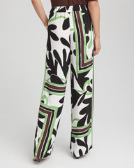 Chico's Petite Printed Silky Soft Pants ECRU
