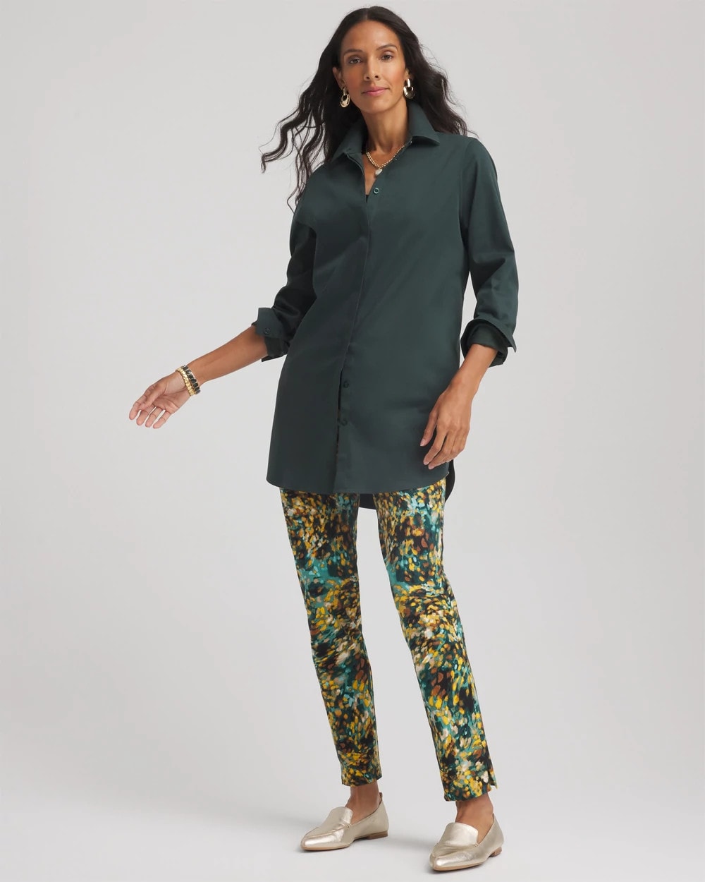 Chico's Petite Brigitte™ Slim Pull-On Ankle Pants BLACK