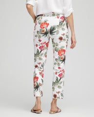 Chico's Petite Brigitte™ Slub Cropped Pants ALABASTER