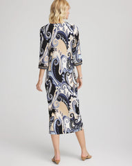 Chico's Petite Travelers™ Paisley Maxi Dress CANYON BLUE
