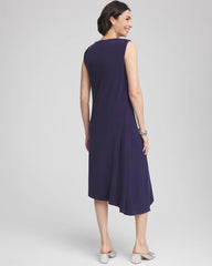 Chico's Petite Travelers™ Knit Sleeveless Dress PASSPORT BLUE