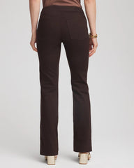 Chico's Petite Pull-On Slim Bootcut Jeggings COCOA BEAN