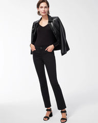 Chico's Petite Girlfriend Slim Jeans BLACK