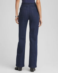 Chico's Petite Pull-On Wide-Leg Trouser Jeans BRIDGE STREET RINSE