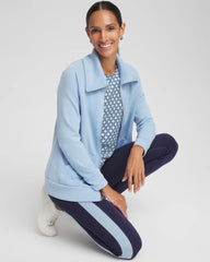 Chico's Zenergy® Soft Long Jacket CRYSTAL TOPAZ