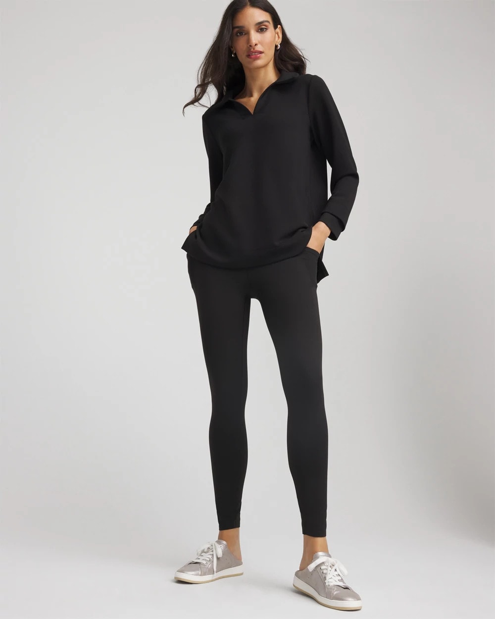 Chico's Zenergy® UPF Soft-Stretch Leggings BLACK