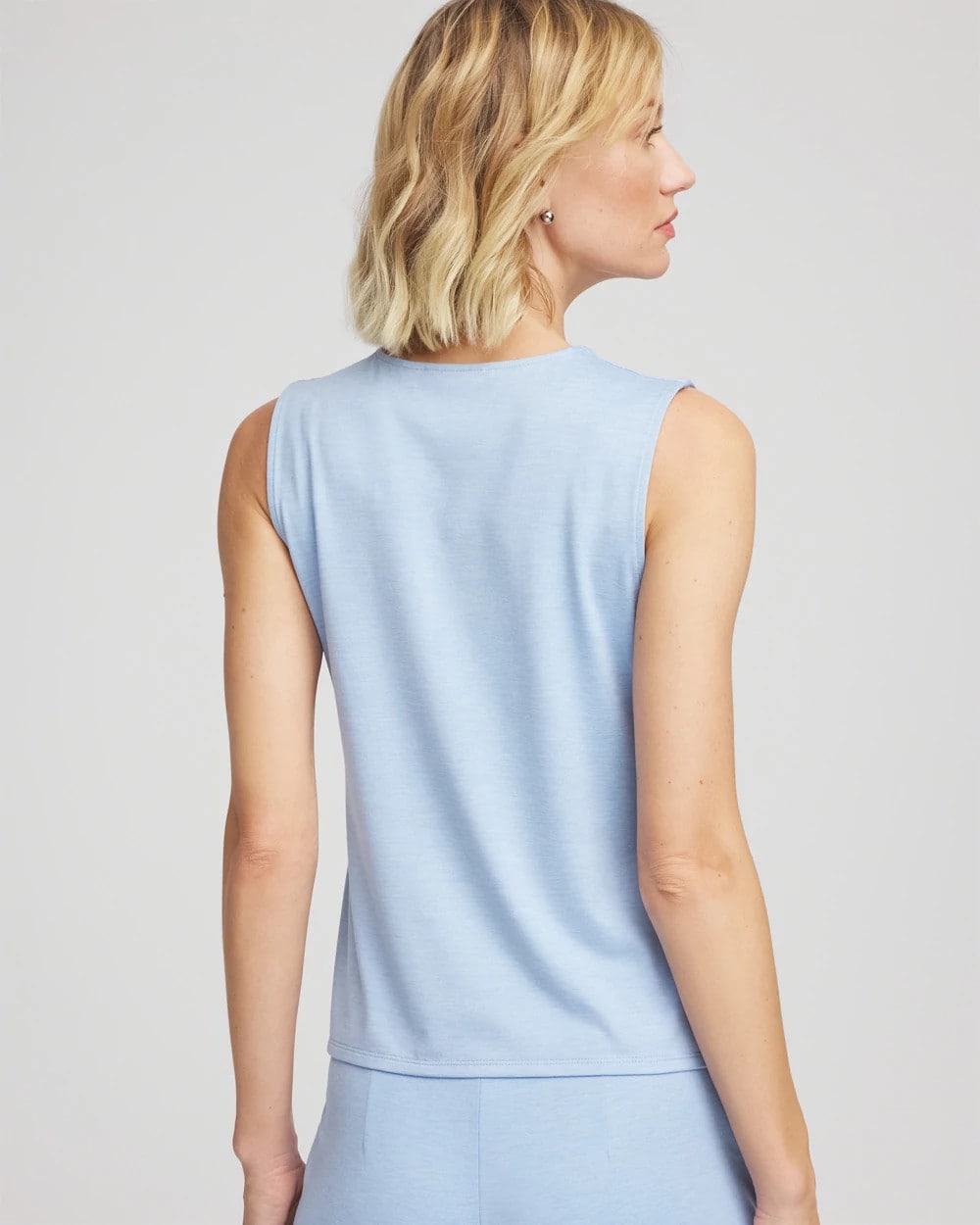 Chico's Zenergy® Cloud V-Neck Tank CRYSTAL TOPAZ