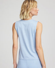 Chico's Zenergy® Cloud V-Neck Tank CRYSTAL TOPAZ