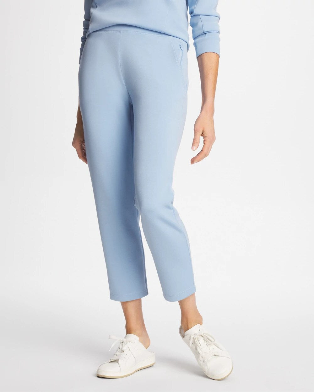 Chico's Zenergy® Soft Cropped Pants CRYSTAL TOPAZ