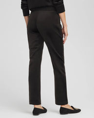 Chico's Zenergy® Velour Tapered Ankle Pants BLACK