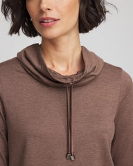 Chico's Zenergy® Cloud Cowlneck Top WALNUT