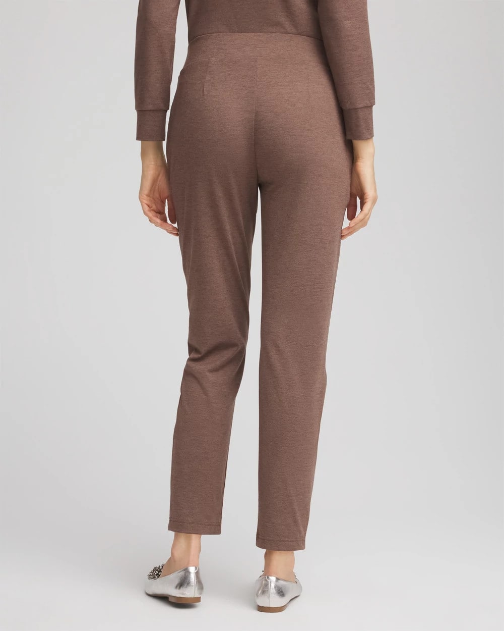 Chico's Zenergy® Cloud Satin Trim Pants WALNUT