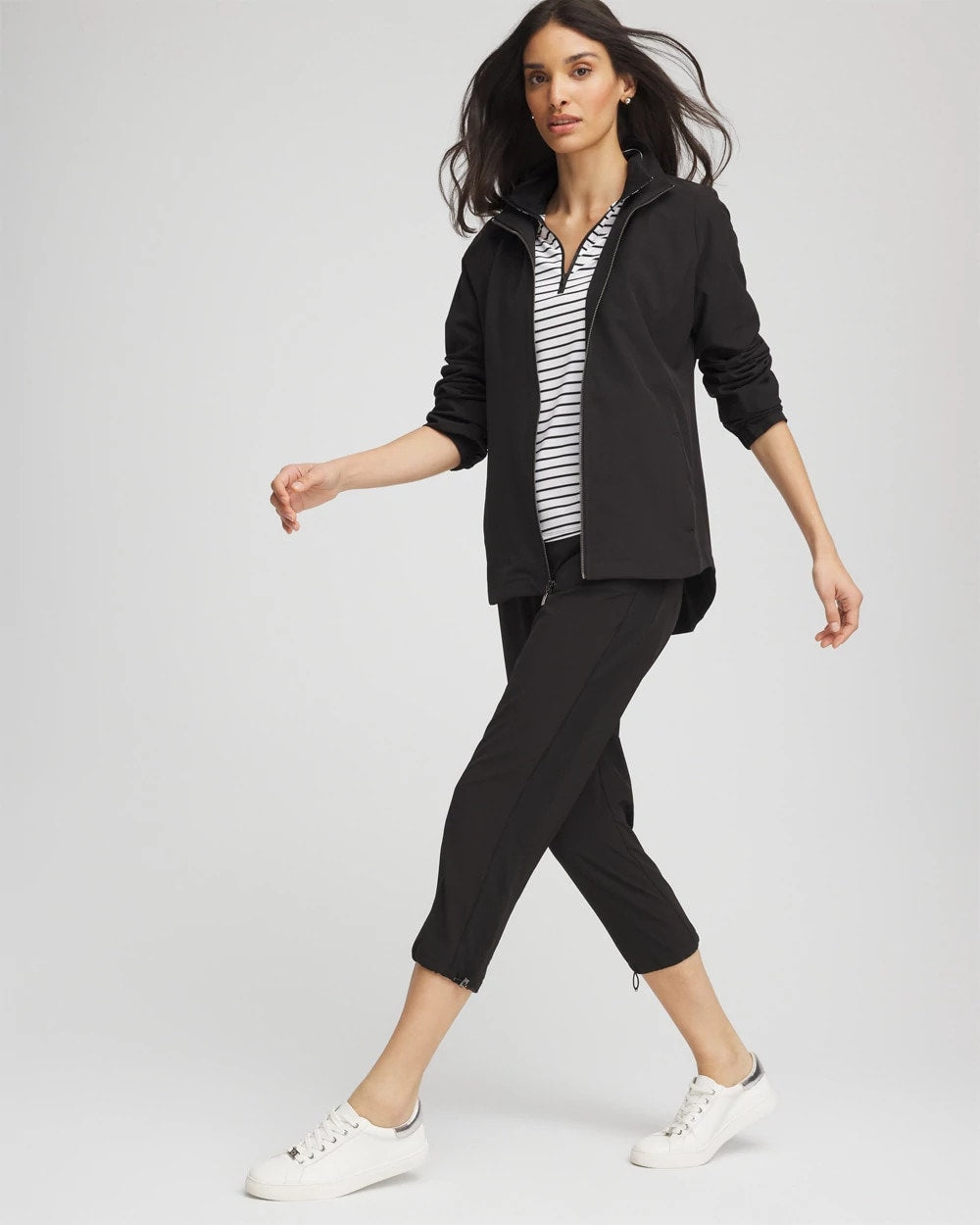 Chico's Zenergy® UPF Zip Front Jacket BLACK