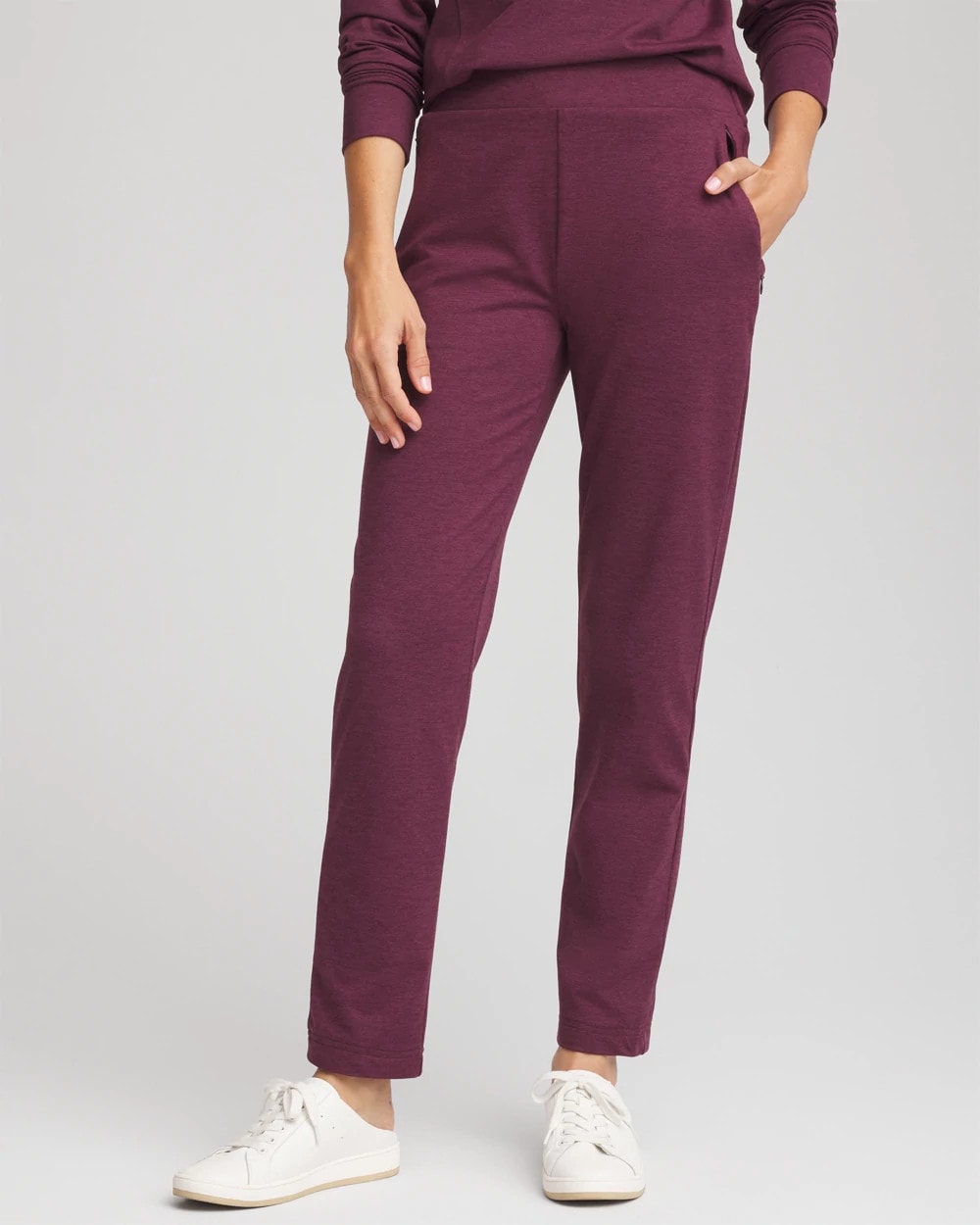 Chico's Zenergy® Cloud Tapered Ankle Pants BLACKENED BURGUNDY