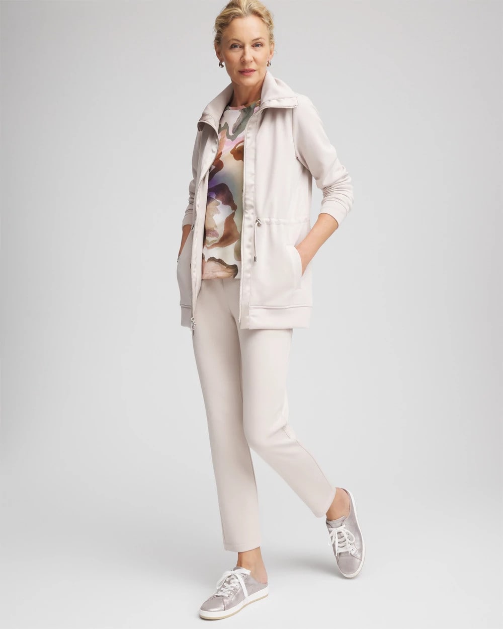 Chico's Zenergy® Cinch-Waist Jacket SMOKEY TAUPE