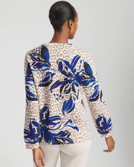 Chico's Zenergy® Soft Animal Print Top SMOKEY TAUPE