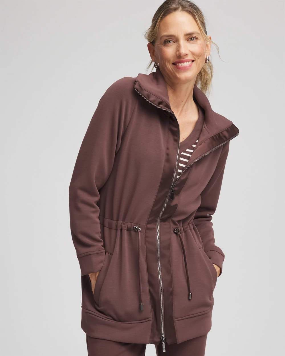 Chico's Zenergy® Cinch-Waist Jacket ESPRESSO