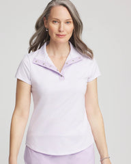 Chico's Zenergy® Striped UPF Short-Sleeve Top VIOLET AURA