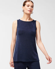 Chico's Travelers™ Classic Side-Slit Tank TRAVELERS INDIA INK