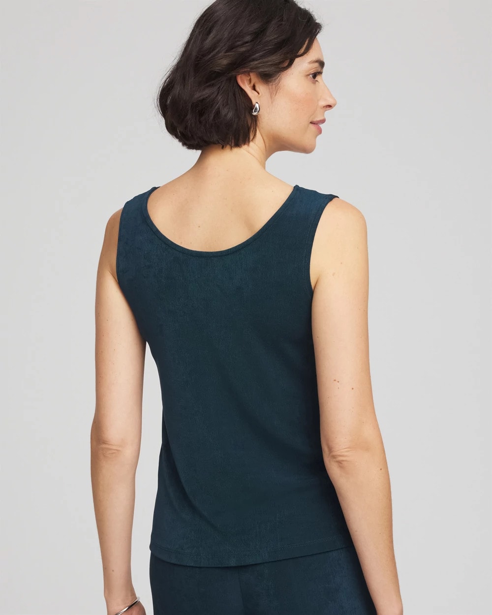 Chico's Travelers™ Convertible Tank TEAL SHADOW